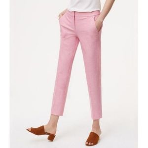 Ann Taylor LOFT pink Marisa fit ankle pant 10P